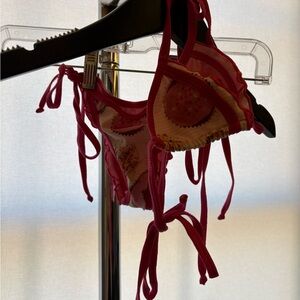 Submarine Cupcake Print Pink Bikini Set (Kids 3–4Y)